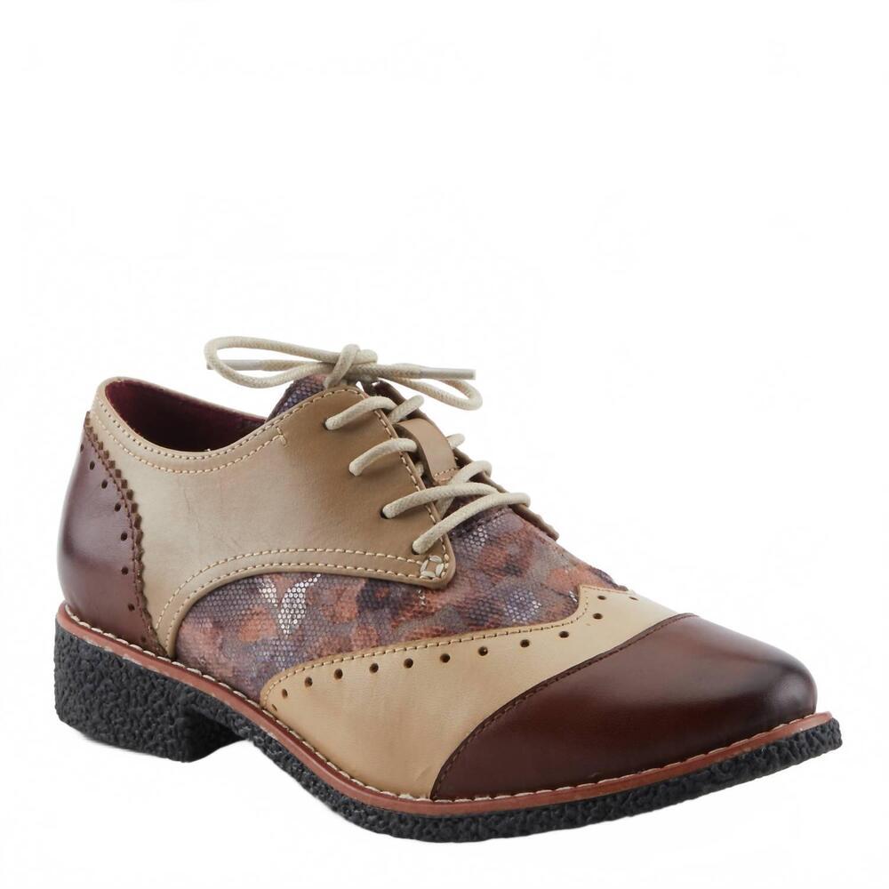 NEW L'ARTISTE women's bargiasti-flo shoes in brown multi